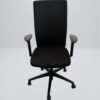 Chaise à roulette Klöber Metric noir Synchro