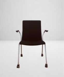 Chaise Visiteur Kinnarps – Avec Roulettes et Accoudoirs