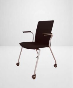 Chaise Visiteur Kinnarps – Avec Roulettes et Accoudoirs