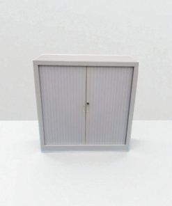 Armoire basse blanche 100x100cm