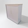 Armoire basse blanche magencia 100x100cm sans clé