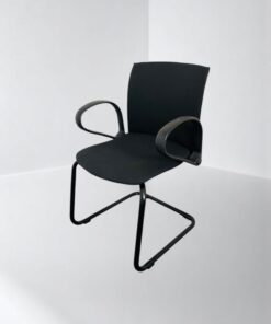 Chaise visiteur luge Comforto Haworth noir