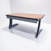 Bureau droit 160x80cm Steelcase couleur merisier
