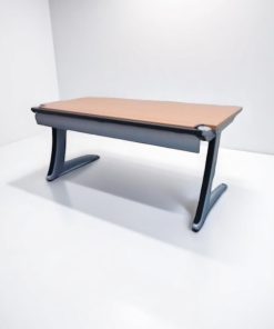 Bureau droit 160x80cm Steelcase couleur merisier