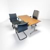 Bureau droit 160x80cm piètement I Strafor