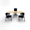 Bureau droit 180x85cm avec module Prise & RG45