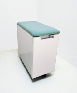 CAISSON AVEC COUSSIN D'ASSISE VERT EAU