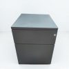 Caisson bas à roulette gris anthracite 2 tiroirs