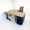 Bureau d'angle 160x200cm avec caisson 3 tiroirs