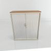 Armoire Magencia 120x140cm blanche porte coulissante