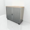 Armoire Marcadet 100x120cm gris métallisé