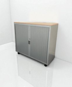 Armoire Marcadet 100x120cm gris métallisé