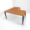 Bureau Angle Samas 160x160cm merisier
