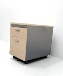 Caisson à roulette bureau finition bois Haworth