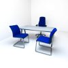 Bureau blanc Steelcase 160x80cm
