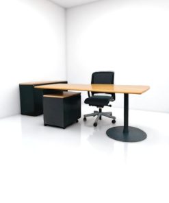 Bureau de direction bois brut 180cm
