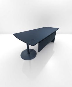 Bureau de direction en cuir avec voile 180cm
