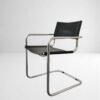 Chaise MG5 Marcel Breuer Matteo Grassi Italie cuir vintage 
