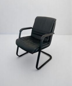 Chaise visiteur luge GRD simili cuir comfort