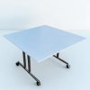 Table de réunion pliante sur roue Fina Fole by Brunner 120x120cm