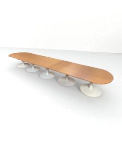 Table de Réunion en Bois Haut de Gamme 540x120cm