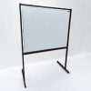 Tableau blanc Émaillé 800°C sur pied réversible AUBECQ 120x100cm