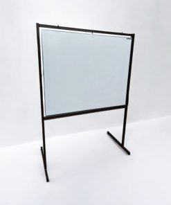 Tableau blanc Émaillé 800°C sur pied réversible AUBECQ 120x100cm