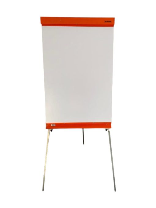 Chevalet de conférence Padex orange avec trépied réglable