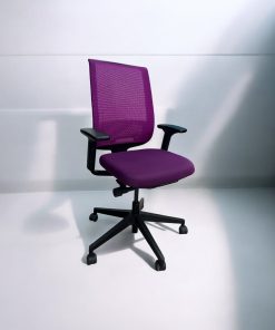 Chaise à roulette Steelcase reply Air violet soutien lombaire