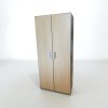 Armoire de bureau métal bois portes battantes