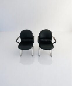 Ensemble chaise visiteur cuir König + Neurath