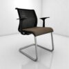 Chaise visiteur Steelcase luge dossier résille noir