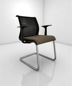 Chaise visiteur Steelcase luge dossier résille noir