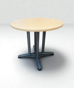 Table ronde Strafor 80cm finition chêne