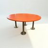 Table ronde orange réunion salle de pause Ø 200cm