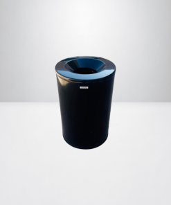 Corbeille anti feu Rossignol Neo métallique Noir 90 Litres