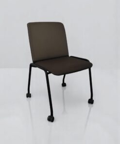 Chaise visiteur Haworth avec roulette résille noir