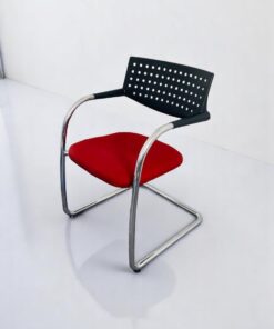 Fauteuil Vitra vis à vis luge visiteur inox