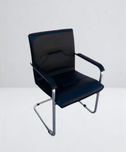 Fauteuil visiteur simili cuir Ronéo