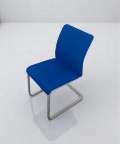 Lot 2 Chaise visiteur luge bleu Steelcase