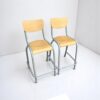 Lot 2 chaises rehaussée Alta bois avec repose pied promo