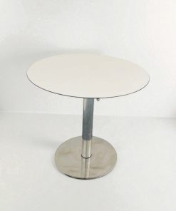 Table haute bar inox pro ajustable en hauteur promo