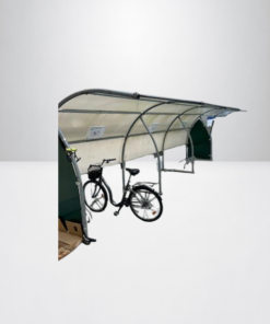 Abri pour vélos, motos et scooters en acier galvanisé et polycarbonate