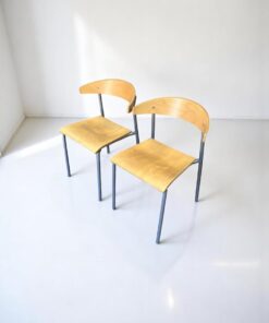 Lot chaise visiteur kinnarps en bois