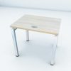 Table de formation Actiu 80x60cm finition chêne