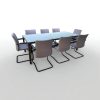 Table de Réunion 220x110cm – Élégance et Fonctionnalité pour 8 Personnes