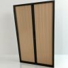 ARMOIRE DE BUREAU NOIR BEIGE 120X200CM