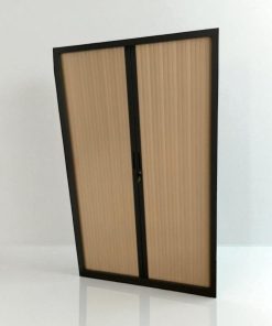 ARMOIRE DE BUREAU NOIR BEIGE 120X200CM