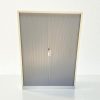 Armoire bi-color 120x170cm – Blanc et Gris avec clé