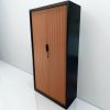 Armoire bi-color métallique marron noir 100x200cm